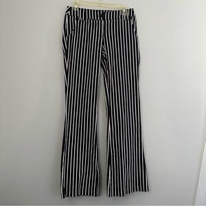 H&M Black and White Striped Pants